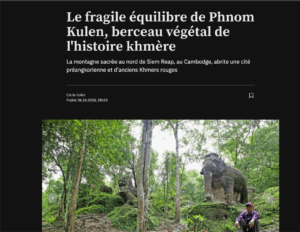 Le fragile équilibre du Phnom Kulen: 24h journal